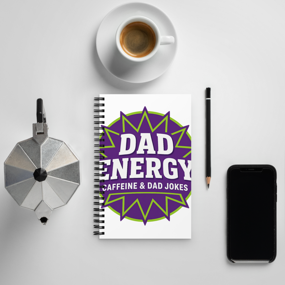 Dad Energy — Spiral Notebook