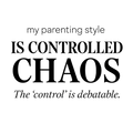My Parenting Style Is Controlled Chaos — Premium T-Shirt (White)