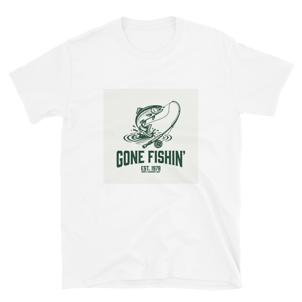 Gone Fishin The Outdoor Therapy — Premium T-Shirt